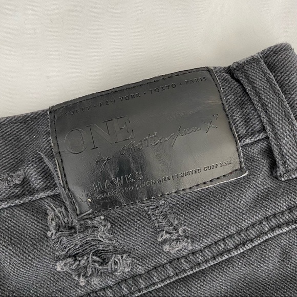 One by One Teaspoon Fox Black Hawks Shorts Size 25 - Picture 7 of 10